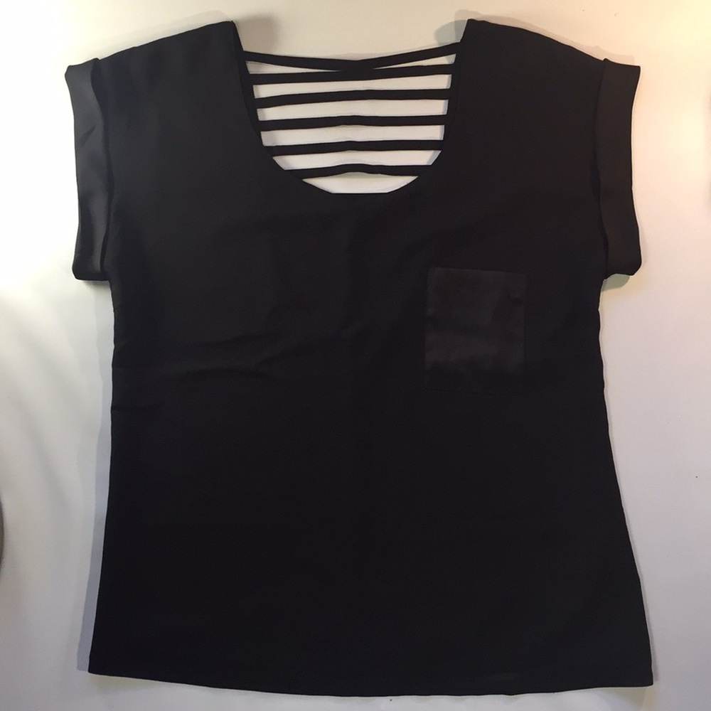 Silky Blouse with Open Back